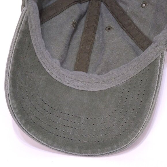 Time and Tru Baseball Cap Unisex Adjustable Tri-Glide Washed Olive Grn Fit Most - Picture 7 of 10